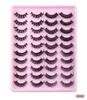 Handmade Reusable Russian Curled False Eyelashes Naturally Soft Vivid Multilayer Thick 3D Fake Lashes Full Strip Lash Extensions3002697