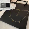 Luxusdesigner Mode Halskette Choker Kette 925 Silber plattiert 18K Gold plattiert Edelstahl Buchstaben anhängende Halsketten für Frauen Schmuck X511