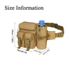 Tassen tactisch taille pack wandelen jogging water fles telefoon zakje leger militaire waterdichte buitendijbakking camping oxford riemzak