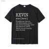 Men's T-Shirts Home>Tags>Kevin Mens T-shirt Fun T-shirt Regular Casual Cotton Top Summer T-shirtL2405