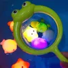 Bath Toys Baby Cute Animal Chuveiro Brinquedo Nada de Nadar Led Brinquedos leves Indução flutuante Indução brilhante Fropo Toy Childrens Games Water Game