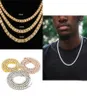 Mens Hip Hop Bling Bling Chains Jewelry Sterling Silver 1 Row Diamond Iced Out Tennis Chain Colar Fashion 24 polegadas Corrente de prata de ouro N4122176