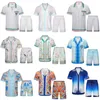 Men's Tracksuits Shorts Beach Summer Male Casual on Vacation Outfit Sets 2 piece set lapel collar shirt breathable floral printed short sleeved