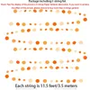 Party Decoration Orange Circle Polka Dots Garland Hanging Paper Streamer Fall Wedding Bridal Shower Birthday Baby Decorations