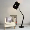Golvlampor LED -gaffel lampa duk tyg skugga modernt ljus belysning vardagsrumsstudie soffa sidokontor