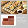 Dinnerware Sets Wooden Sushi Holder Sashimi Bamboo Serving Geta Plates U Shaped Japanese Hand Roll Stand Plate Dish