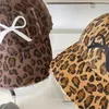 Ball Caps Korean Version Retro Y2k Leopard Print Bow Baseball Cap Women's Spring And Summer Grinding Holes Old Adjustable Sports Hat