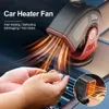 Electric Fans 12V 120W car heater electric cooling fan portable electric dryer 360 rotating windproof hood deodorization and dust collectorWX