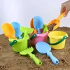 Sandspiel Wasser Spaß Silikon Beach Spielzeug Sandschloss Formen Accessoires für Kinder Jungen Reisen Schaufel Eimer Set Baby Wasser Spiel Kleinkind Outdoor Sandbox D240429