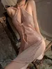 Sukienki swobodne amerykańskie retro seksowne lśniące komfort puste strace plecami paulelettes sukienka Summer Sweet Boho Chic Trendy Ubrania v9w2