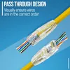 Zoerax RJ45 Cat6 passe par les connecteurs et les bottes de décharge de déformation EZ pour serrer la fiche modulaire pour le câble réseau solide ou échoué 240430