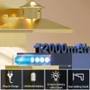 Ponderie murale moderne à batterie avec télécommande - Recchardipable 12000mAh, 3 couleurs de mur à LED dimmable, lampe intérieure sans fil pour chambre à coucher