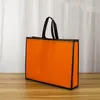 Bolsa de compras Mulheres Bolsa dobrável Bolsa de roupas espessas de roupas de água casual Casual de grande capacidade de armazenamento de takeaway não tecido não tecido