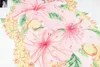 Couleur de couleur blanc rose Match Flower Imprimer Shorts Shirts Set High Quality Femmes Femmes Thin Tissu Hawaii Beach Holiday Surf Suit Summer 240428