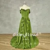 Party Dresses DIDEYTTAWL Real Pos Sweetheat Ruched Sleeveless Prom Dress A-Line Chiffon Lace Up Back Court Train Evening Gown Custom Made