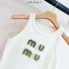 Mui Shirt Woman Designer Vêtes Tshirts Summer Womens T Tanks Diamond broderie T-shirts Imprimé Tops Tops Short Outwea Ropamujer Précédent Mui Mui Shirt 657