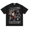 vintage transfrontalier vintage James Harden Harden T-shirt imprimé décolleté numérique numérique numérique numérique