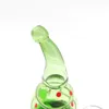 Nouveau silicone fumant des nargues bosgues pipe à eau incassable avec un bol en verre transparent de 14 mm d'épaisseur pour les tuyaux de brûleur d'huile de tabac aux herbes sèches