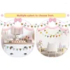 Party Decoration Hang Flag Banner Nursery Bunting Flags Washable Cotton Tyg Triangle Pennant Garlands för vardagsrum och sovrum