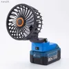 Ventilateurs électriques Fan de chantier d'atelier sans fil portable adapté au ventilateur de batterie au lithium-ion Hercules 20V