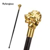 Gold Luxury Lion Hand Fashion Walking Stick per feste decorative canna da passeggio Elegante Crosier Knob Walking Stick 93cm 240416