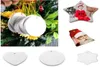 Sublimation Blank Ceramic Ceramic Creative Christmas Christmas Ornaments Transfer Transing Ceramics Ornament HH936692333406