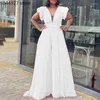 Etnische kleding elegante Afrikaanse vrouw jumpsuit voor feest korte mouw rompers kleding zwart wit roos rood met riem