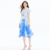 Casual jurken Emotionele zijden temperament werkkleding geprinte tailleband jurk lange rok de mujer elegantes para fiesta vestidos grados