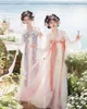 Ethnische Kleidung Hanfu Frauen Chinesisches traditionelles Cosplay -Fairy Kostüm Alte Tang Dynastie Hanfu Kleid rosa Sommertanzkleid Plus Größe