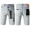 Męskie dżinsowe szorty dżinsy Designer Jean Fashion w trudnej sytuacji Rowerowe motocyklowe dżinsowe ładunki dla mężczyzn czarne spodnie 6685YO
