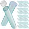 Decorative Flowers 100Pcs Flower Tubes Plastic Reusable Test Water Containers With Silicone Cap For Plants