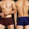 Onderbroek mannen boksers ijs zijden zijdeachtige slipje dun naadloos ondergoed zomer sexy een stuk ademend mannelijk nylon