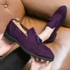 Casual Shoes Spring Men Suede Tassel Loafers Slip On Leather Comfortable Men's Formal Slip-On Driving Moccasin