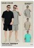 Classic Designer T -shirt Heren Shorts Tracksuits Designer Hoge kwaliteit Zwart Wit Gray Color Summer Fashion Catton Cord Top Short Sleeve