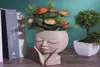 Flickor ansikte huvudblomma planter saftiga växtblomma container potten blomkruka figur trädgård dekor nordisk bordsskiva prydnad 2107126617894