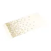 Tafelkleed Plastic wegwerp Tafelkleed Rechthoek Party Cover Gold Dot Waterdicht voor bruiloft Verjaardagdecoratie