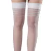 Men's Socks Mens Thigh Long Stretchy See-Through Stockings High Sheer Cross-Dresser Role Play Cosplay Costume Accessories