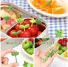 8pcs Fruit Fork Nokałaink Fourleaf Clover Plastikowy dekoracja pudełko na lunch bento wybiera deser akcesoria 240422