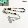 Tasbih Blue Luminent Roslim Rosaire musulman Perle Misbaha Eid Gift Islamic Masbaha Turc Jewelry 33 PRIE BEADS BRACELET 240415