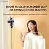 Selfie Monopods Bluetooth Selfie Pole Light Mobiltelefonhalter Tripod Mobiltelefonhalter Stativ drahtlose Fernbedienung Mini Erweiterbares Selfie Pole WX