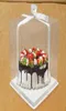 Wedidng kek kutusu açık hediye sargısı evcil hayvan şeffaf 4 6810 inç fırın büyük kek köpüğü doğum günü kutuları 50pcslot5957692