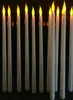 30 Stücke 11 Zoll LED Batterie betrieben flackernde flammenlose Elfenbein -Taper -Kerzenstab Kerze Hochzeitstisch 28 cmhamber T20014302603