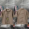 Xinxinbuy Männer Designer Tee T-Shirt 2024 Italien Doppelbuchstaben Jacquard Fabric Denim Sets Kurzschläfe Baumwolle Frauen Schwarz Khaki S-XL