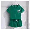 Kleidung Sets Sommer Kinder Mädchen Kleidung Os Hals T-Shirt und Shorts Set Kid Girl Kurzärmel oberen unten 2 Stück Anzug Tracksan