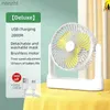 Elektrische ventilatoren Nieuwe USB -oplaadmodel Desktopventilator Vouw Portable Ripple Head Clip Fan Small Handheld Electric FanWX