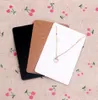 High Quality 6x9cm Kraft Jewelry Cards Paper Earrings Card Necklace Display Packaging Card Tags1022303