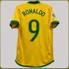 1998 Brazl Retro Shirt Ronaldo Soccer Jersey Retro Man Kids Kit 1994 2002 Romario Kaka Ronaldinho Rivaldo Maillot de Futol R.Carlos Brazii Shirts de football brésilien