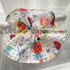 Flower Print Hair Sings Fashion Designer Hair Ties for Women Girl Girl High Elastic Ponytail Herder Hair Rubbers Bands