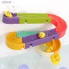 Badleksaker baby DIY Assembly Track Suright Sug Cup Toy Bathtub Toy Baby Bathtub Dusch Toy Set Duck Water Toywx