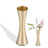 Vases 652F Nordic Metal Vase Gold Fin Flower Arrangement Floring Continier